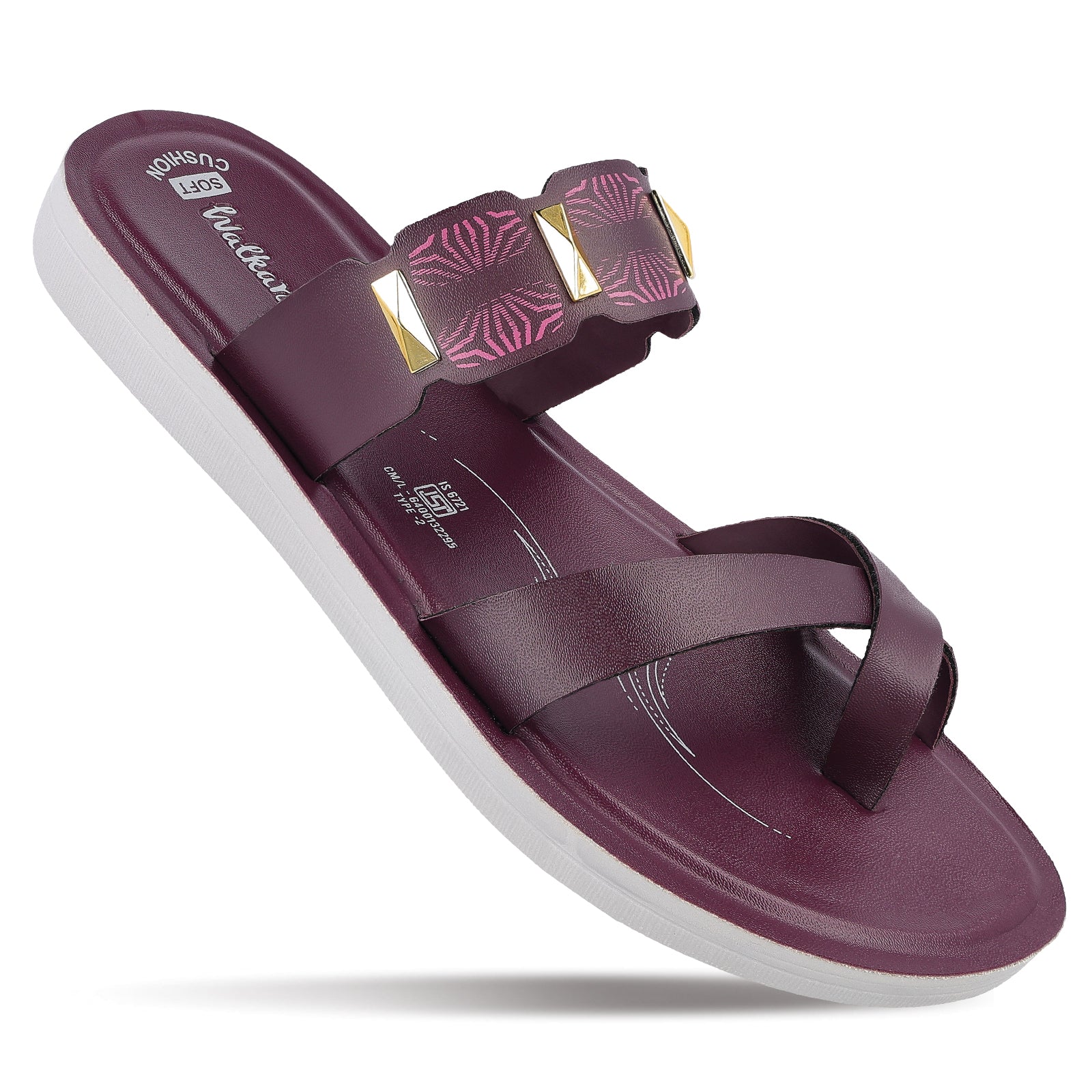 Women's Daily Wear Sandals  - WL7612 Dark Grape