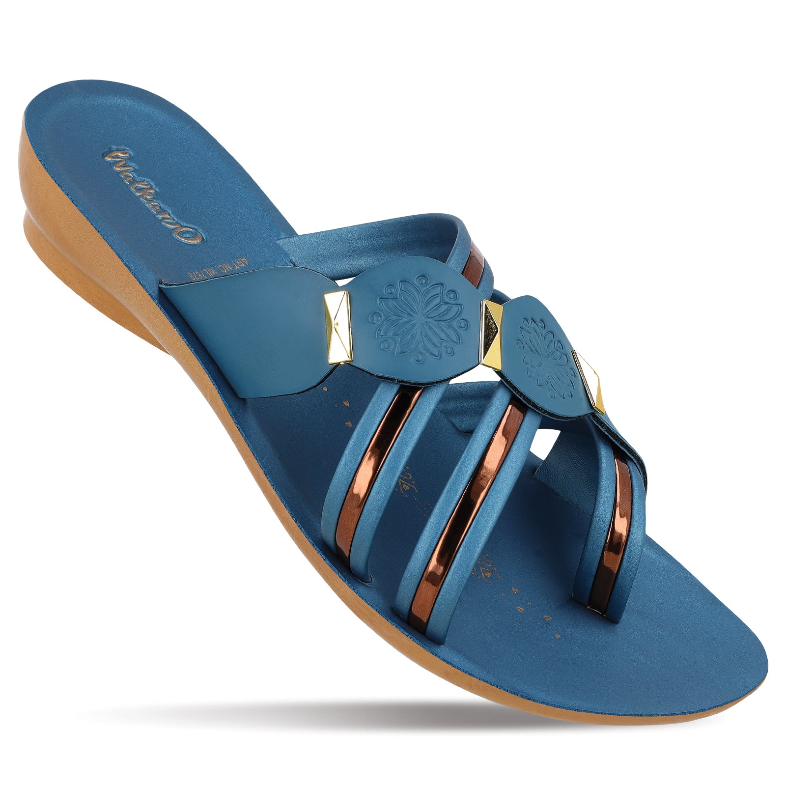 Women's Daily wear Sandal - WL7678 Peacock Blue