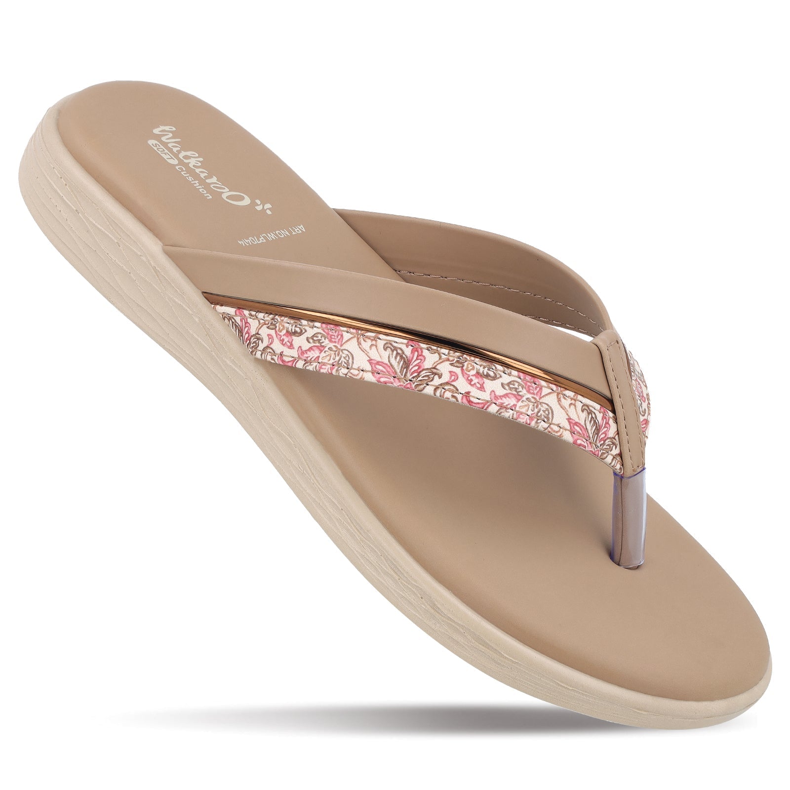 Women's Daily Wear V-Strap Sandals - WLP70414 French Beige