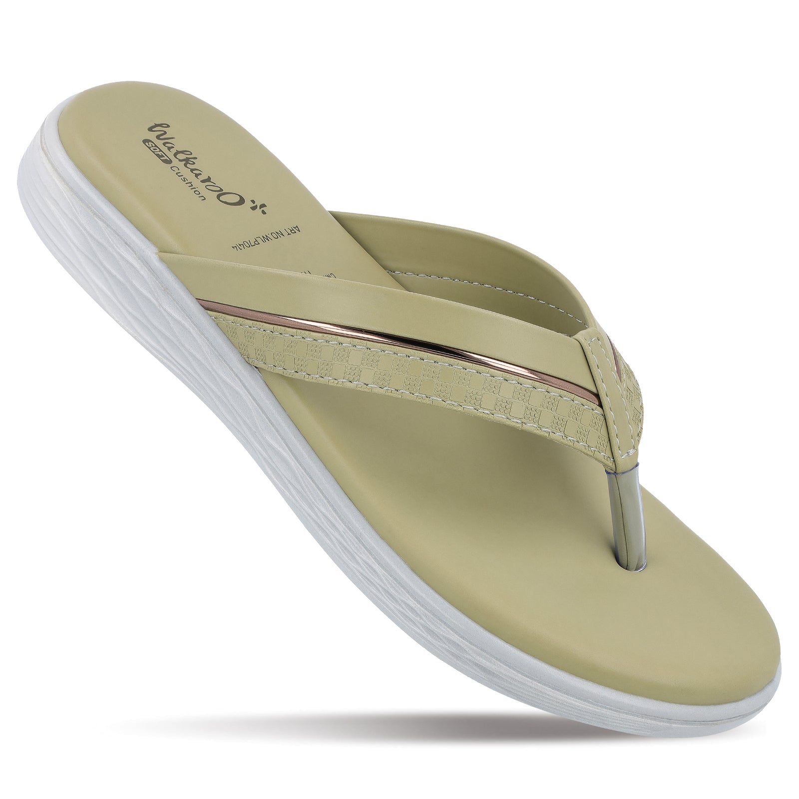 Women's Daily Wear V-Strap Sandals - WLP70414 Pista