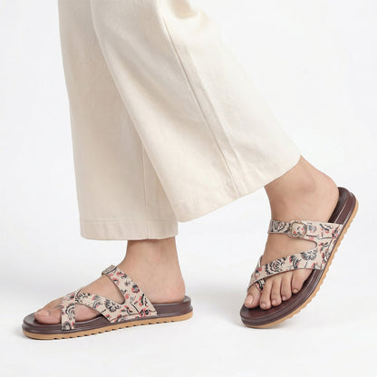 Women's Daily Wear Comfort Sandals - WLP72049 Brown