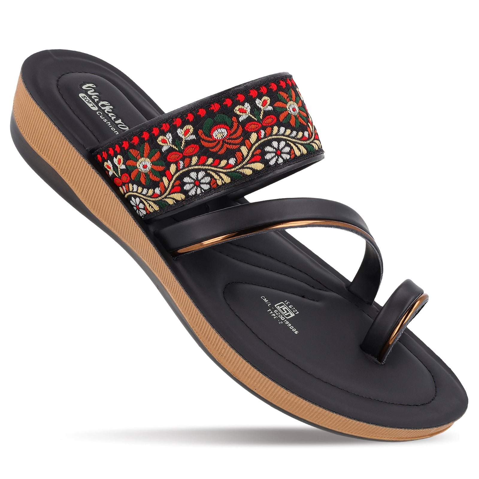 Women's Wedge Heel Sandals  - WLP72063 Black