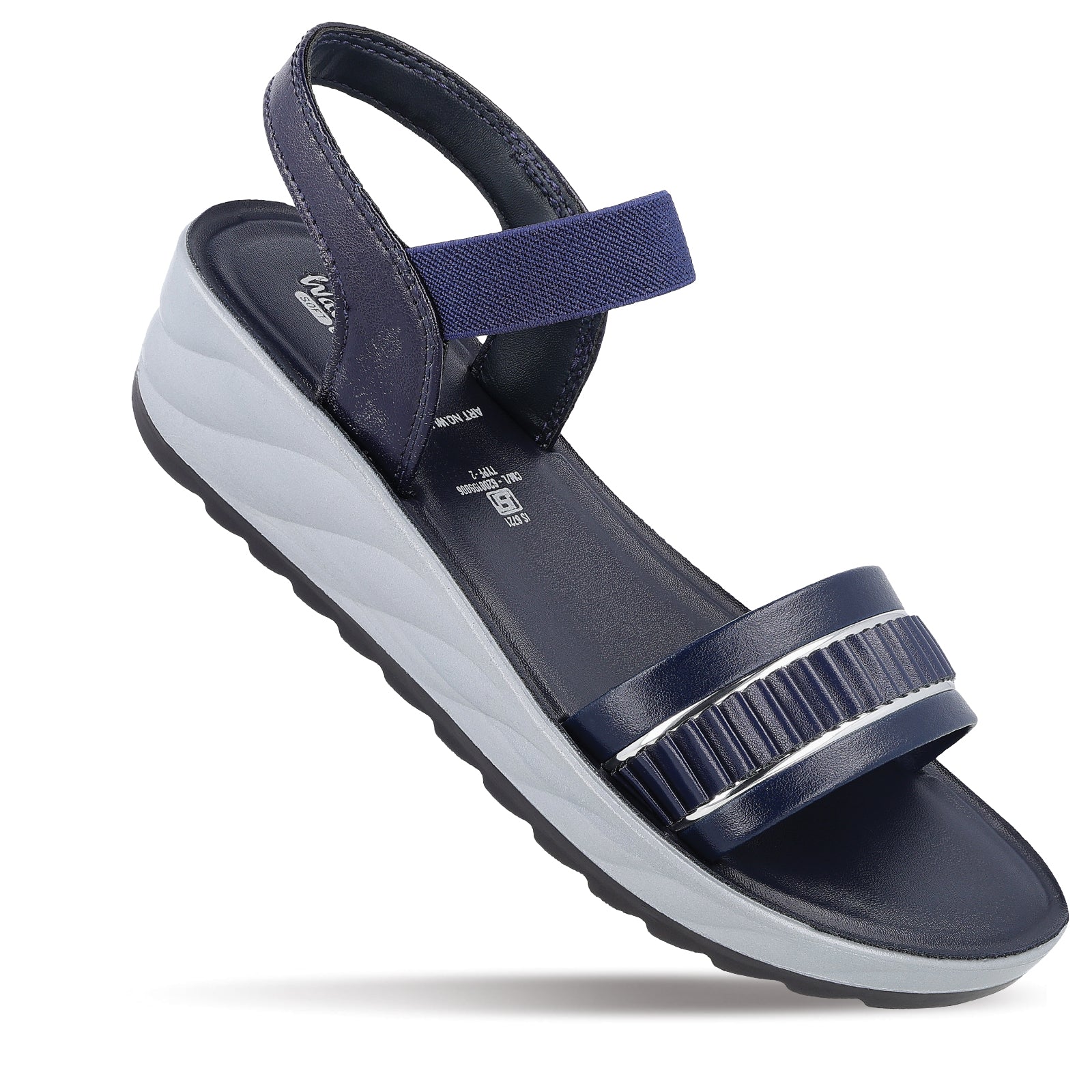 Women's Wedge Heel Sandals  - WLP77014 Blue