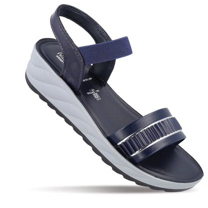 Women's Wedge Heel Sandals  - WLP77014 Blue