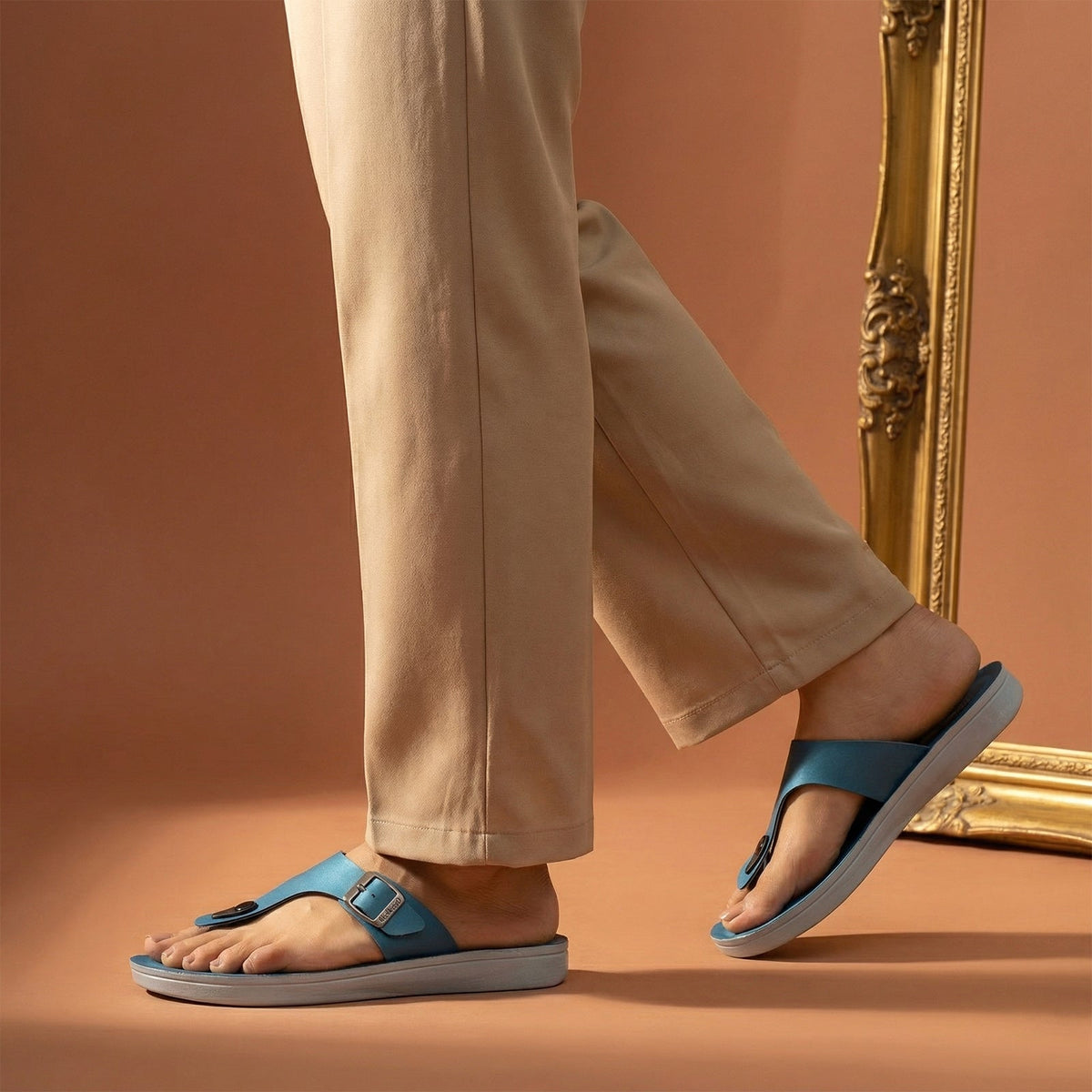 Women's Daily Wear Sandals - WLR71219 Peacock Blue