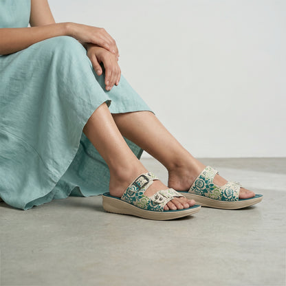 Women's Daily Wear Sandal  - WLR74019 Green