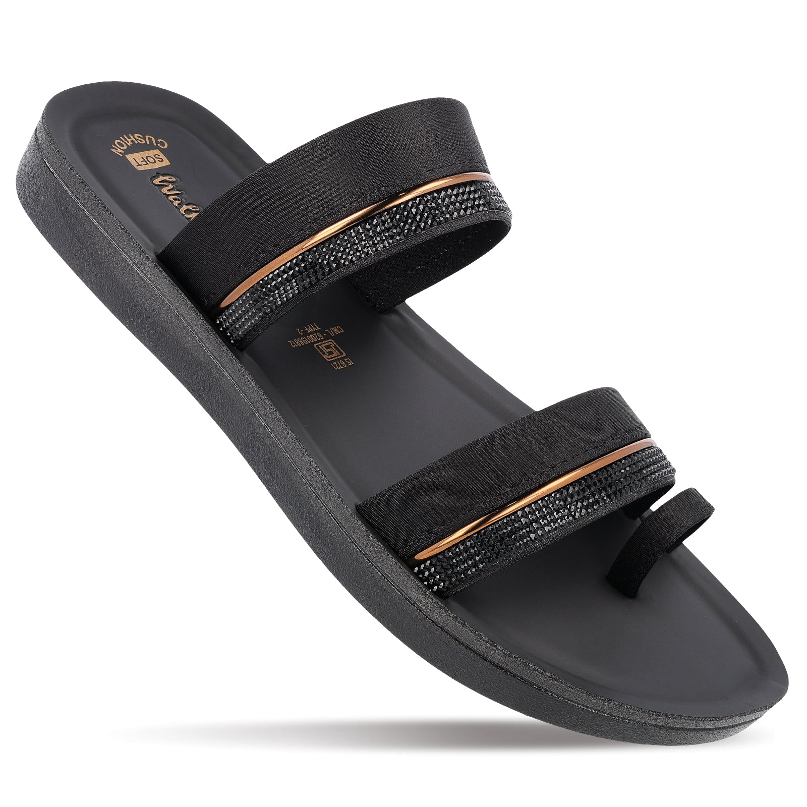 Women's Daily Wear Sandals  - WLR74024 Black