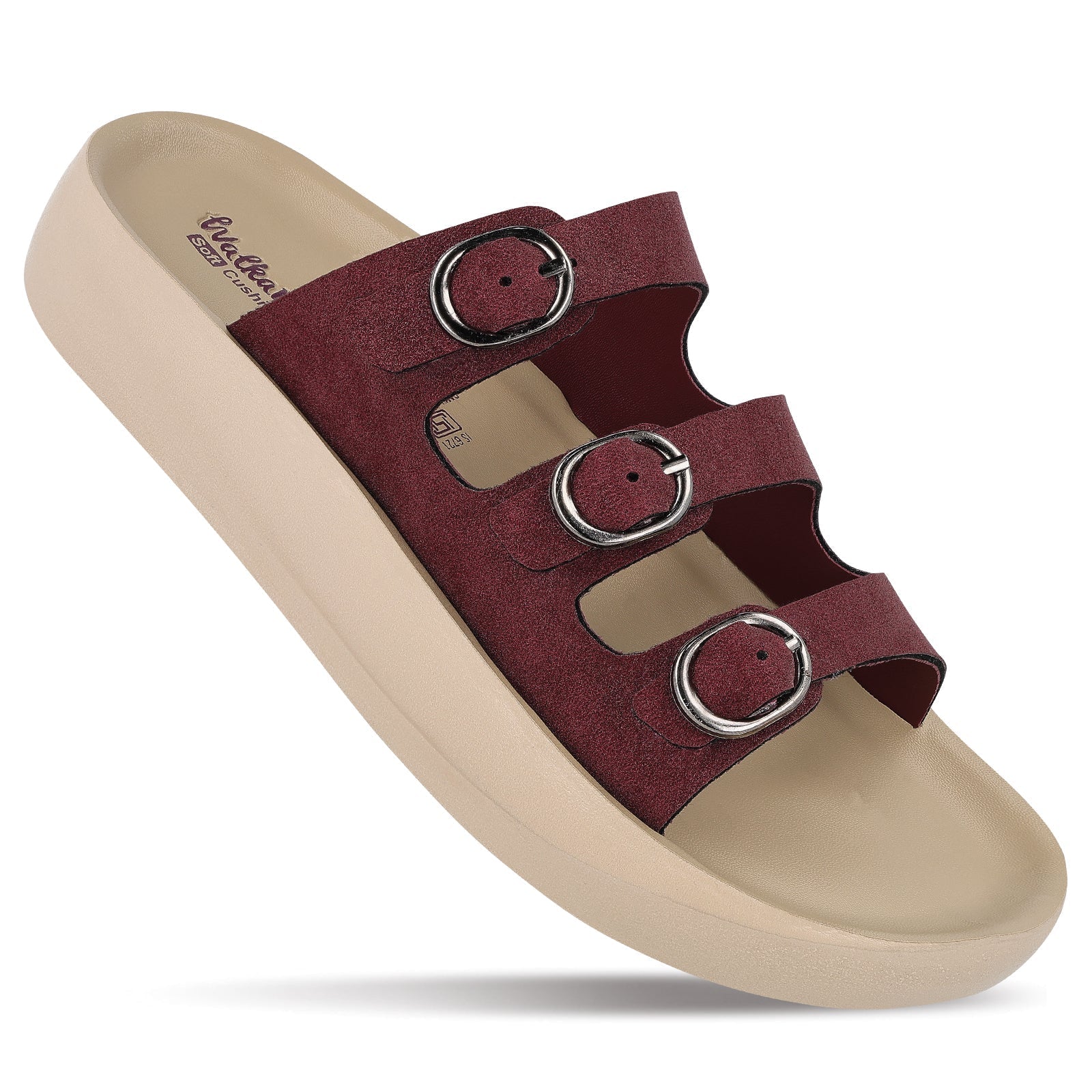 Women's Daily Wear Sandals - WLR74030 Maroon