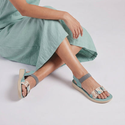 Women's Daily Wear Sandals - WLR77035 Turquoise Blue
