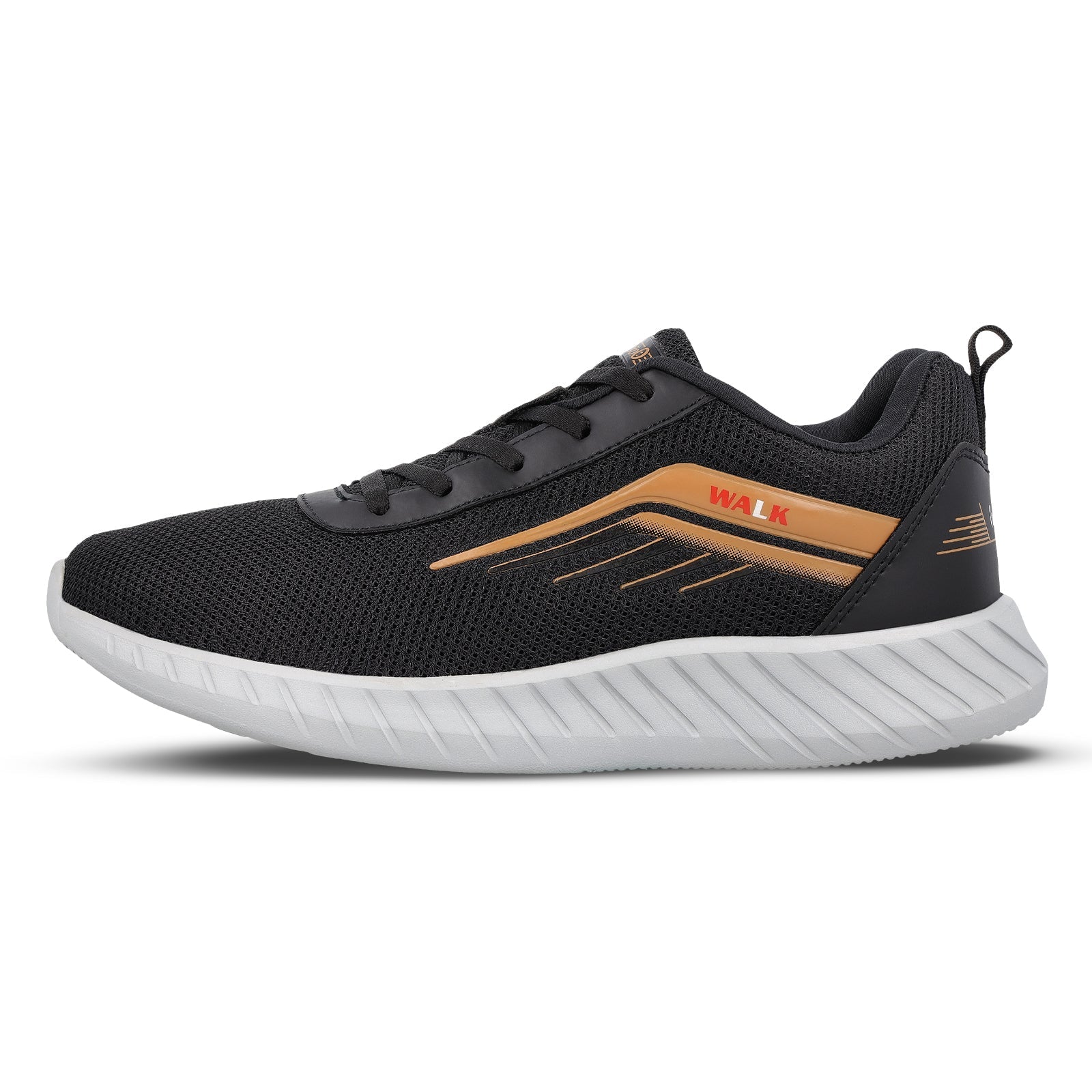 Men's Lace-up Walking Shoes - WS3087 Black