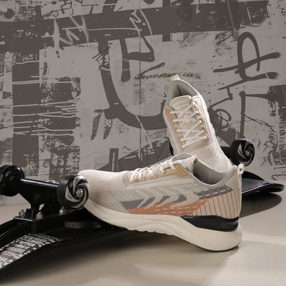 Men's Lace-up Sports Shoe - WS9110 Grey Beige