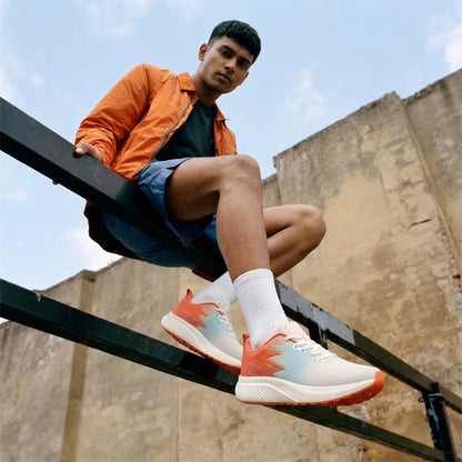Men's Lace-up Sports Shoes - WS9111 Orange Seablue