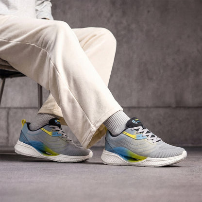 Men's Lace-up Sports Shoes - WS9132 Light Grey