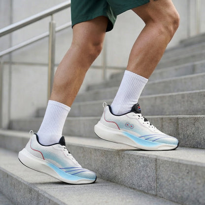 Men's Lace-up Walking Shoes - WS9142 White