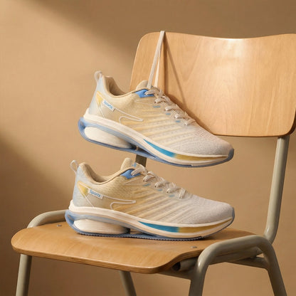 Men's Lace-up Sports Shoes - WS9151 Beige White