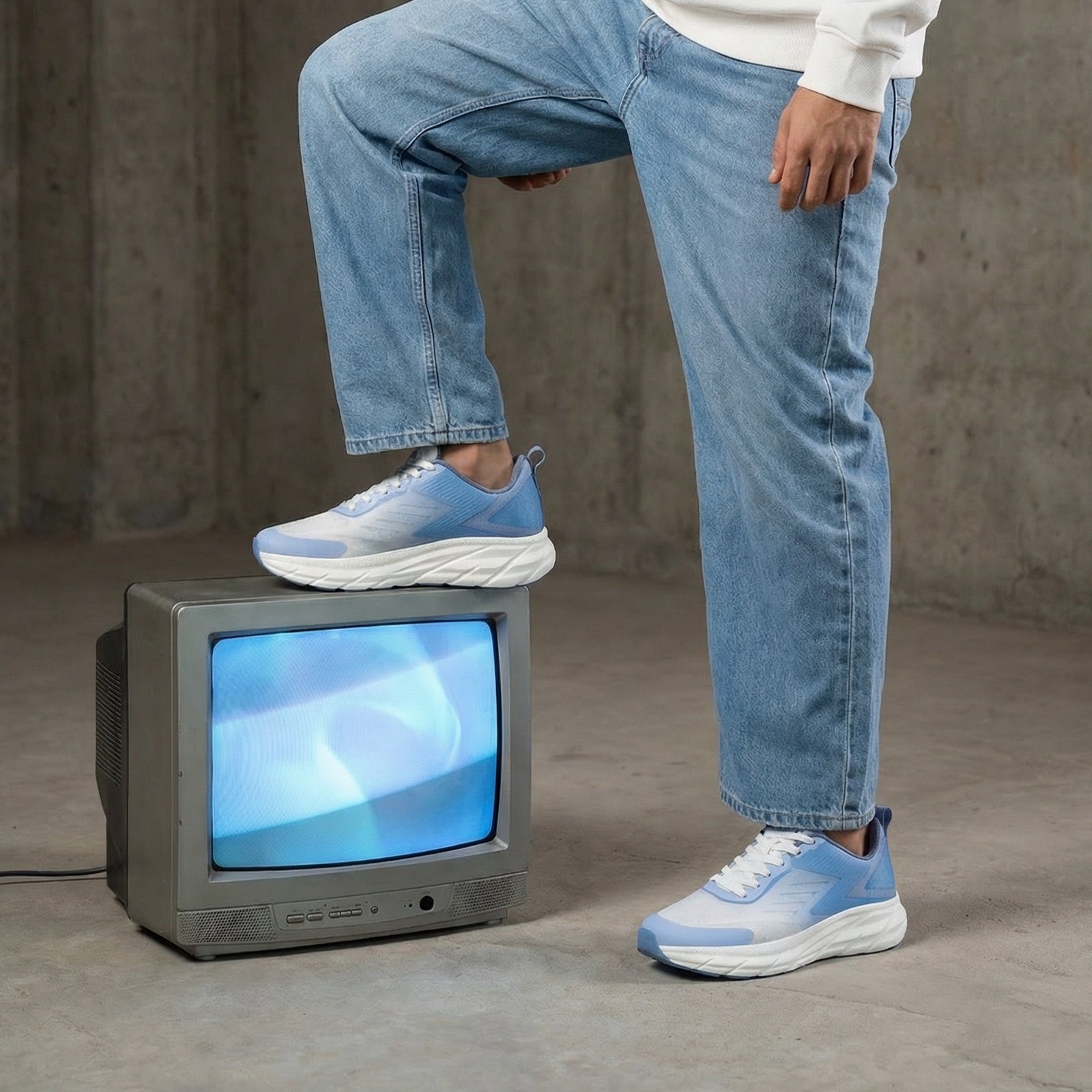 Men's Lace-up Sports Shoes - WS97543 White Sky