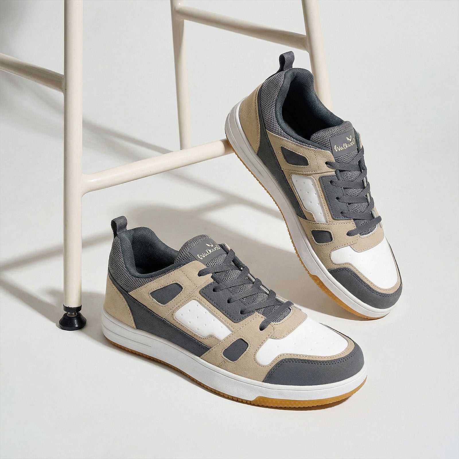 Men's Casual Sneakers - WY3344 Grey Beige