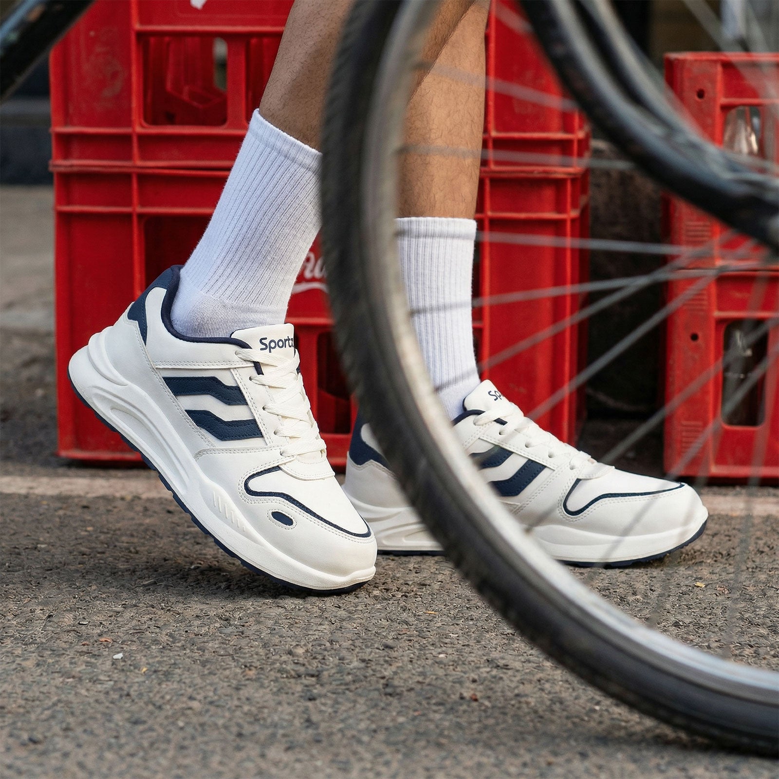 Men's Sports Sneakers - WY3483 White