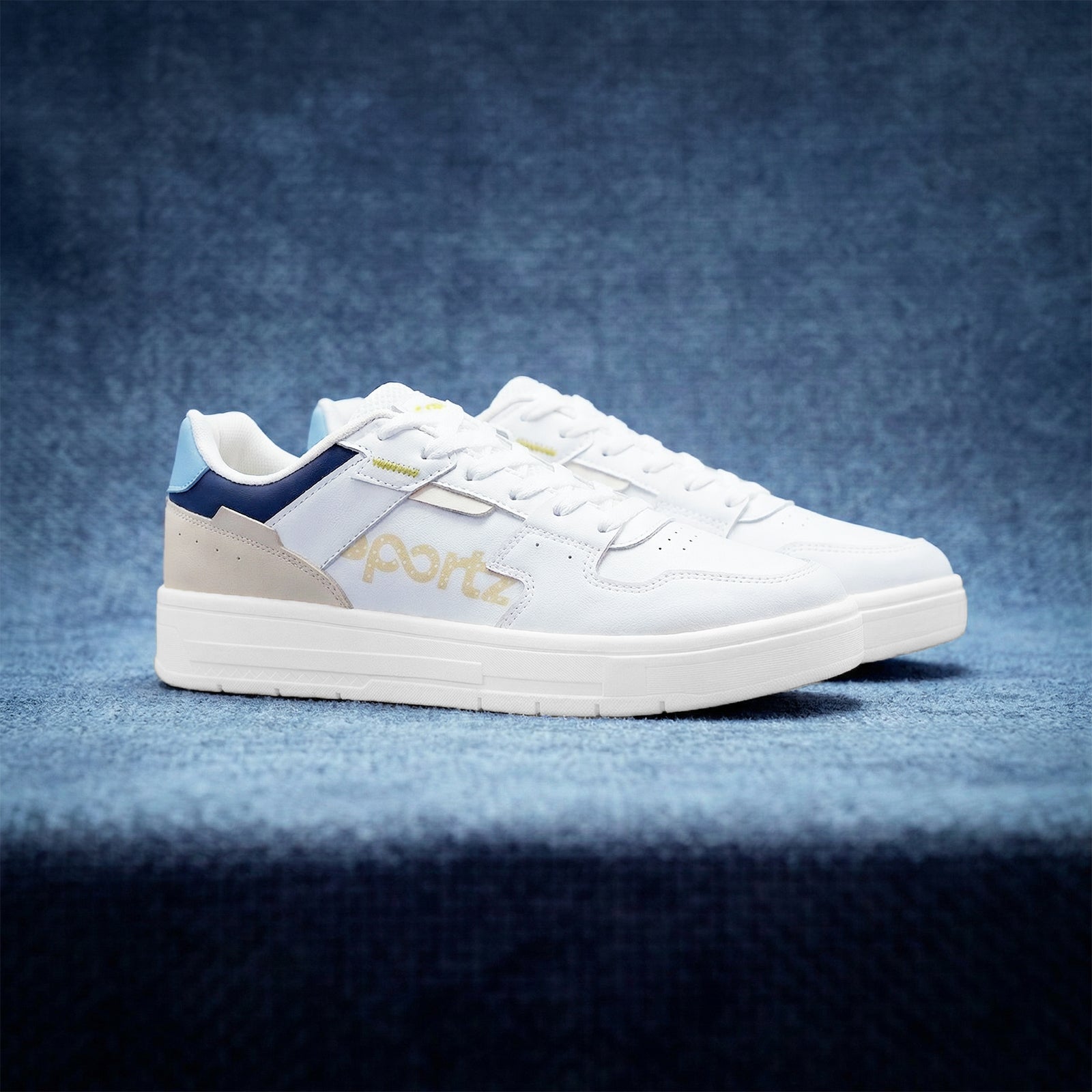 Men's Sports Sneakers - WY3487 White Blue
