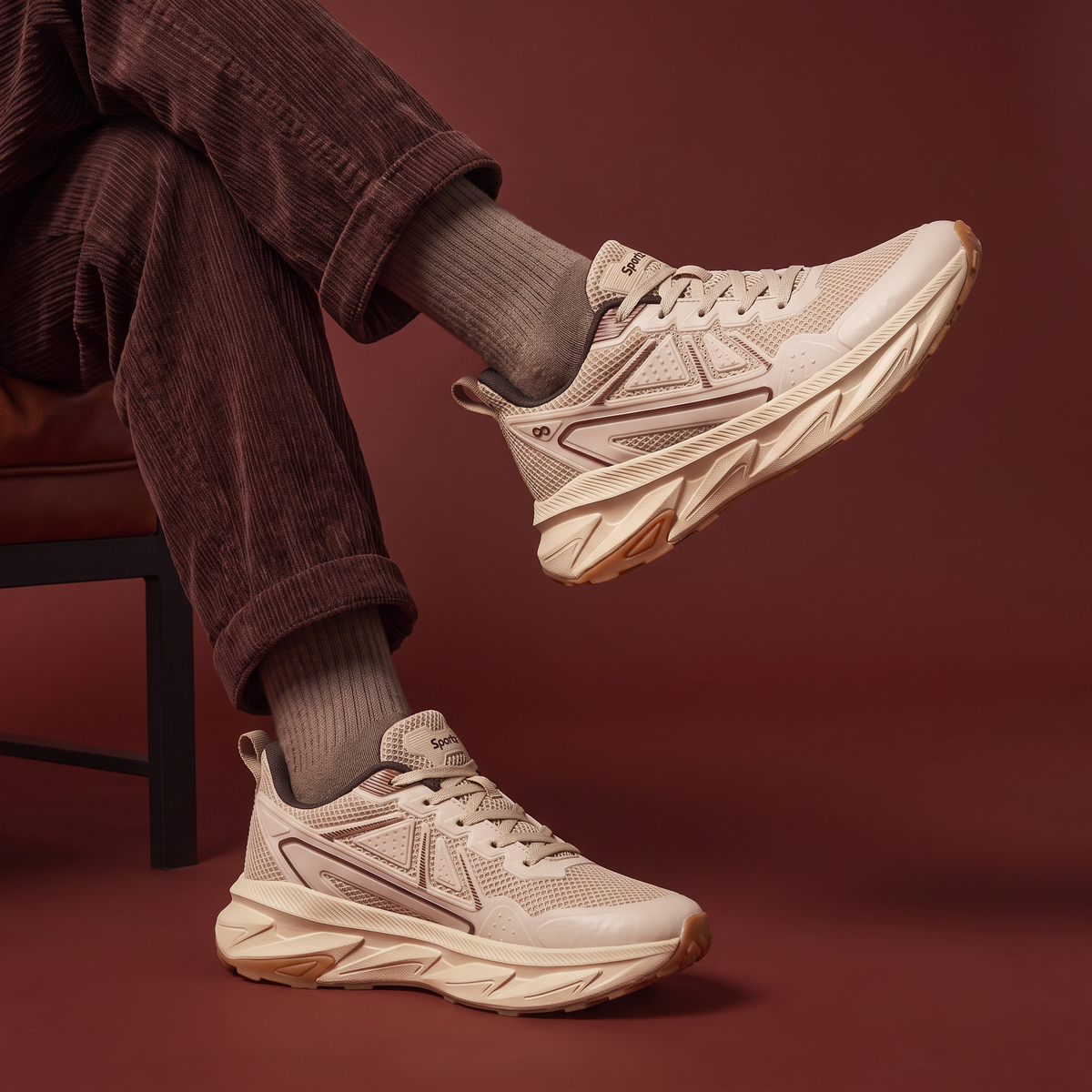 Men's Sports Shoes - ONG97017 Beige