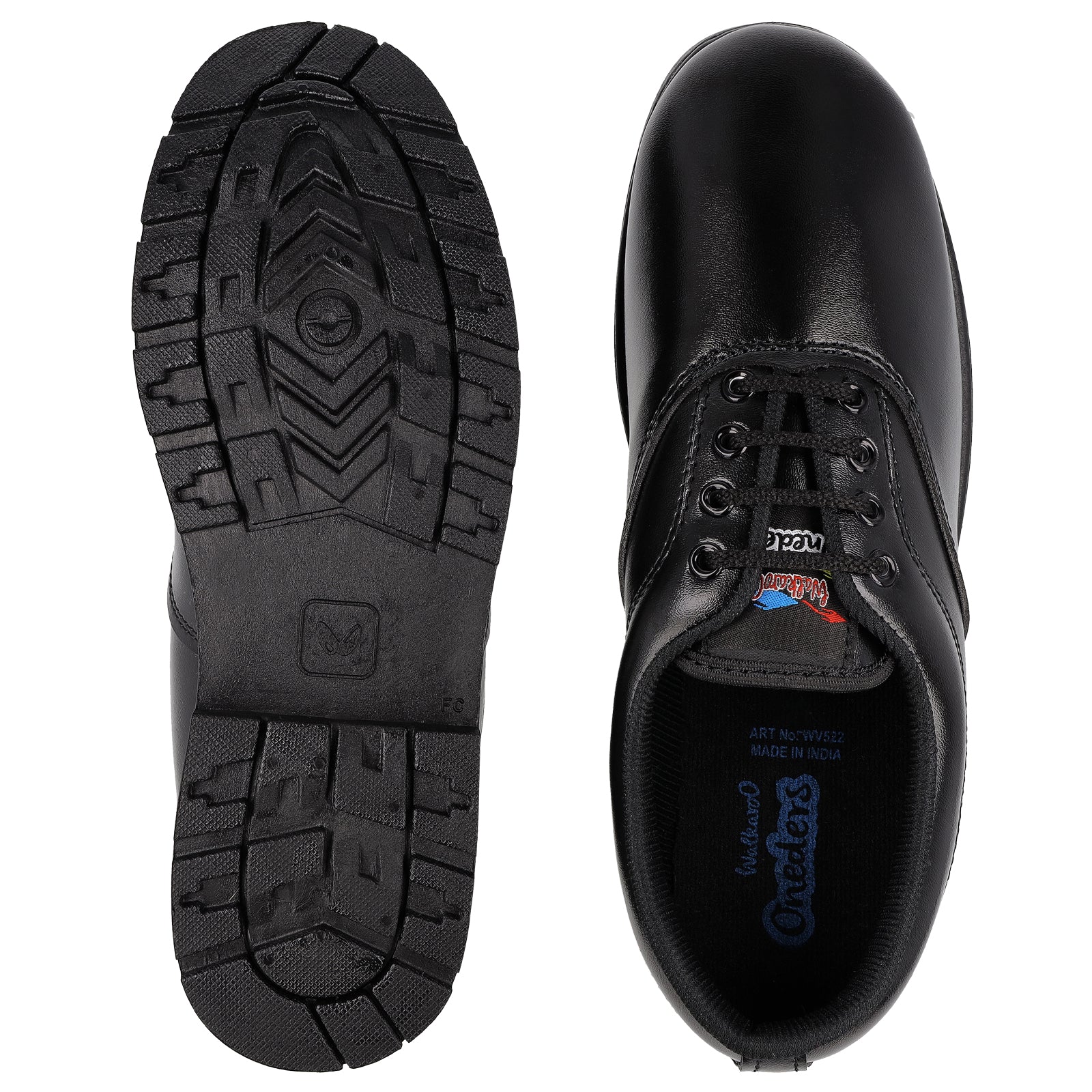 Walkaroo Kids School Shoes - WV522 Black - Walkaroo Footwear